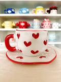 Sweet Heart Cup and Saucer Set