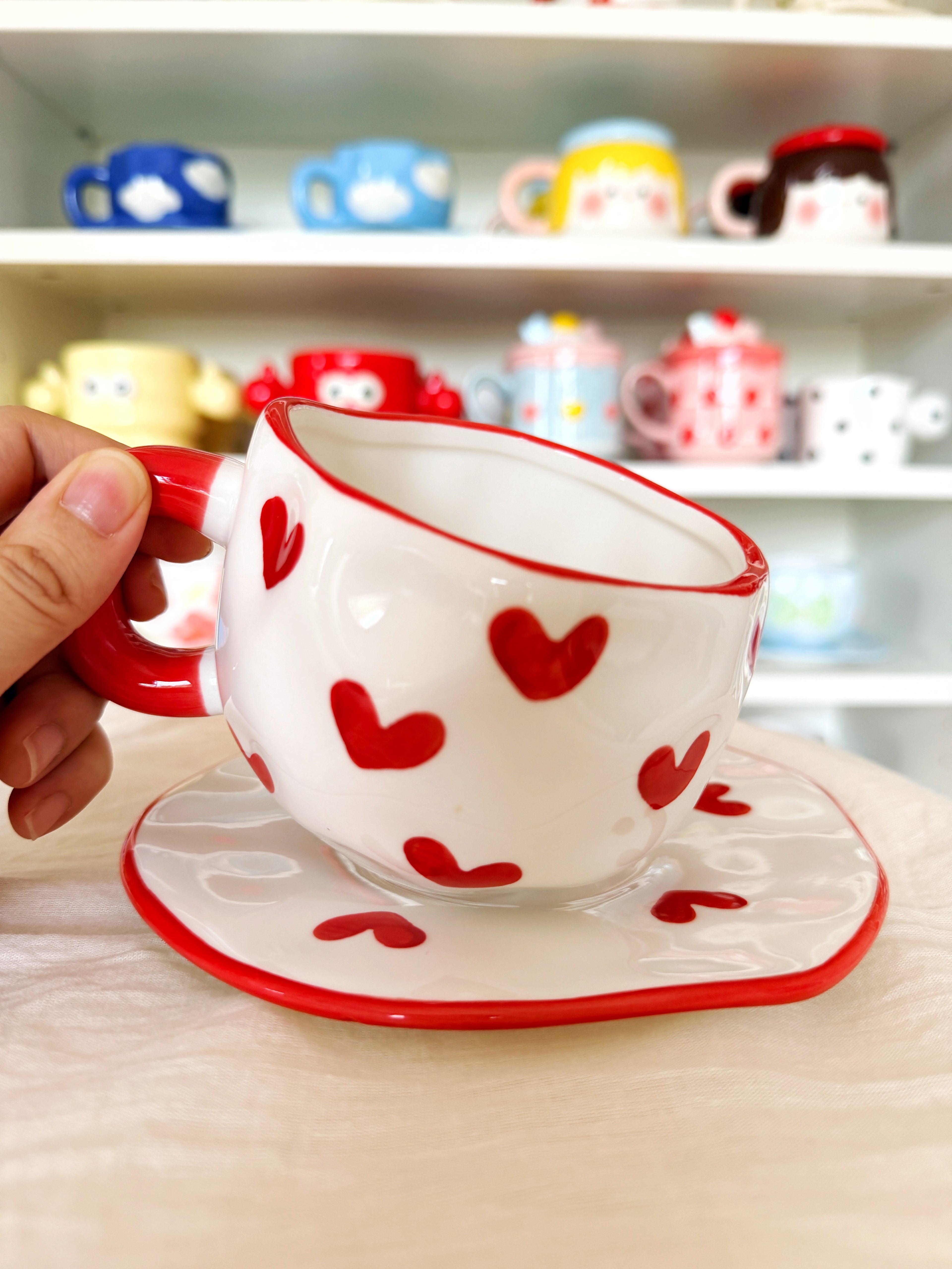 Sweet Heart Cup and Saucer Set