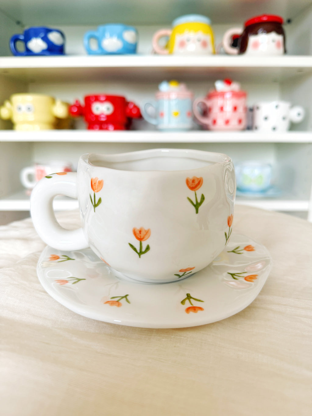 Mandarin Floral Cup and Saucer Set