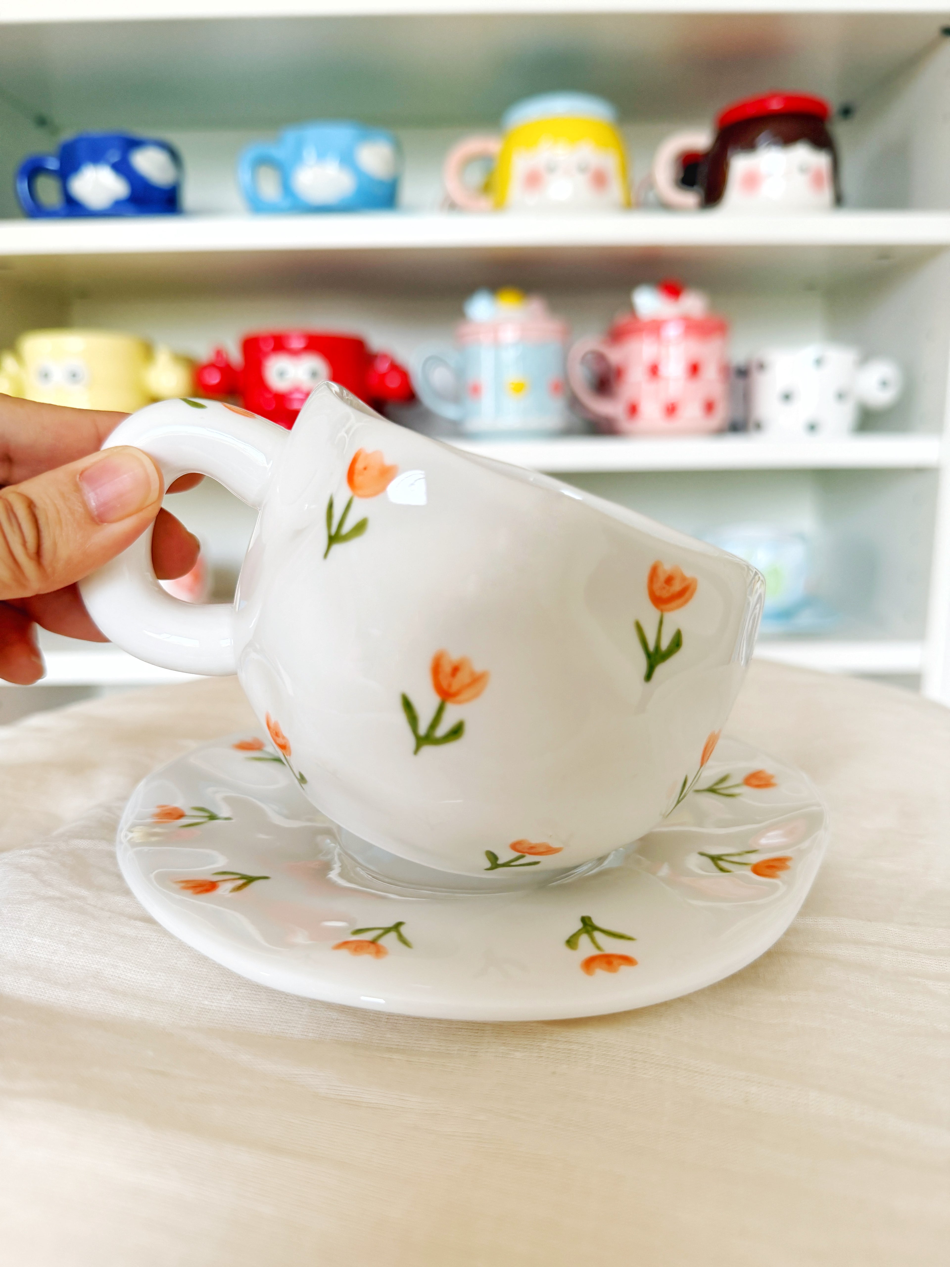 Mandarin Floral Cup and Saucer Set