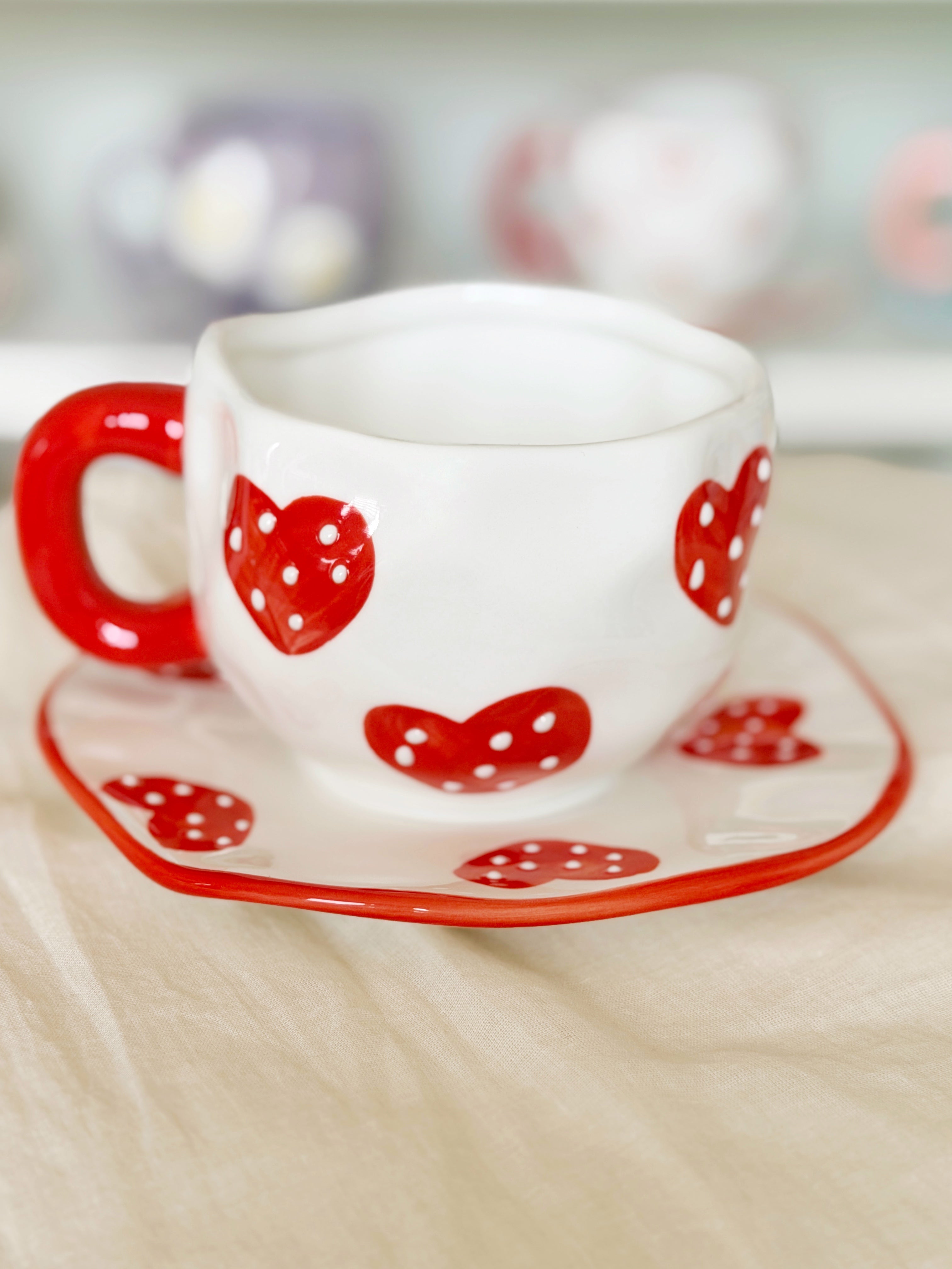 Chunky Sweetheart Cup and Saucer Set